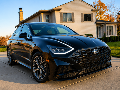 Black 2020 Hyundai SONATA SEL