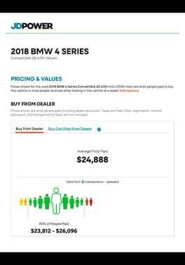 Black 2018 BMW 430 i