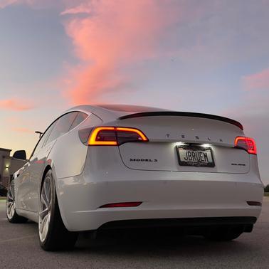 White 2018 Tesla Model 3 Long Range
