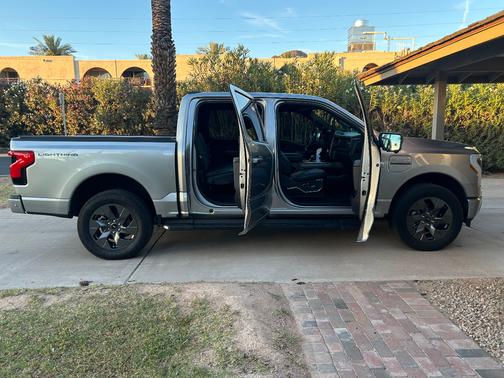 Silver 2023 Ford F-150 Lightning LARIAT