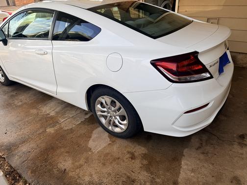 White 2014 Honda Civic LX