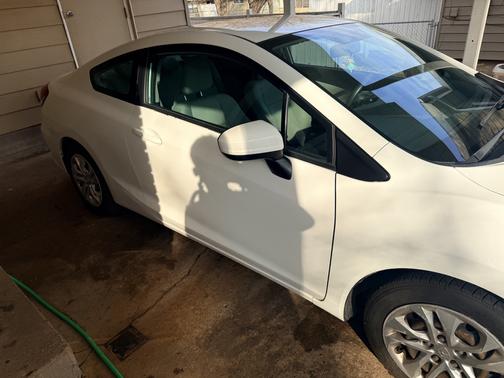 White 2014 Honda Civic LX