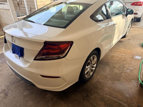 White 2014 Honda Civic LX