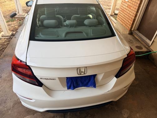 White 2014 Honda Civic LX