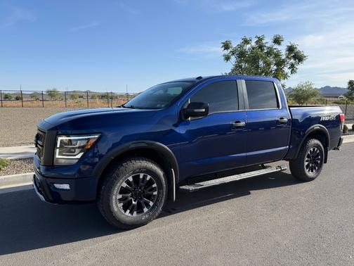 Blue 2021 Nissan Titan PRO-4X