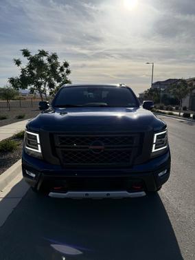 Blue 2021 Nissan Titan PRO-4X