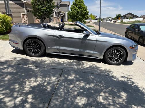 Silver 2022 Ford Mustang EcoBoost Premium