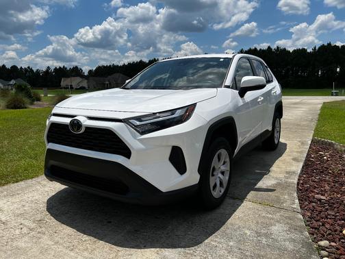 White 2025 Toyota RAV4 LE