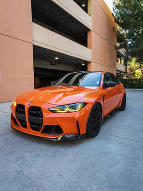 Orange 2023 BMW M3 Competition