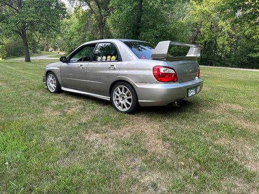 Gray 2005 Subaru Impreza WRX Sti