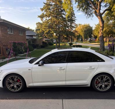 White 2019 Audi A4 Premium Plus