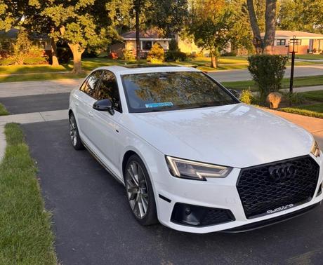 White 2019 Audi A4 Premium Plus