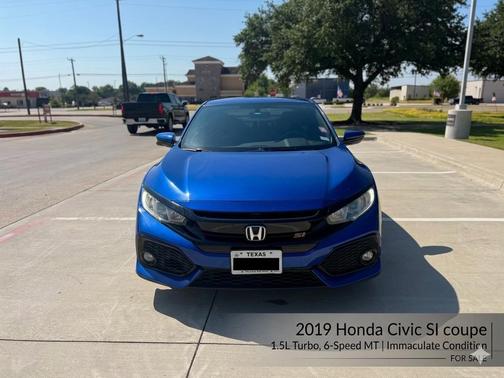 Blue 2019 Honda Civic Si Base