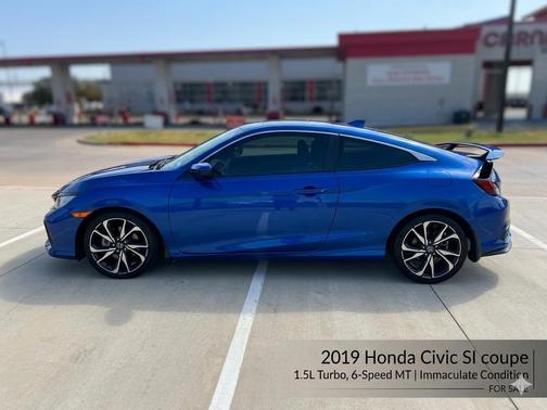 Blue 2019 Honda Civic Si Base
