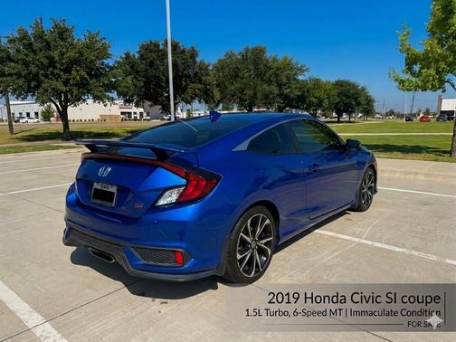 Blue 2019 Honda Civic Si Base