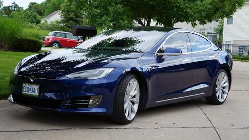 Blue 2018 Tesla Model S 75D
