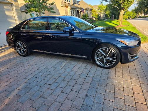 Blue 2018 Genesis G90 3.3T Premium