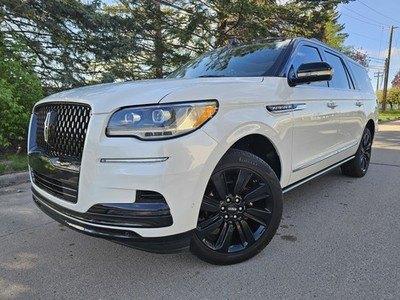 White 2022 Lincoln Navigator L Black Label