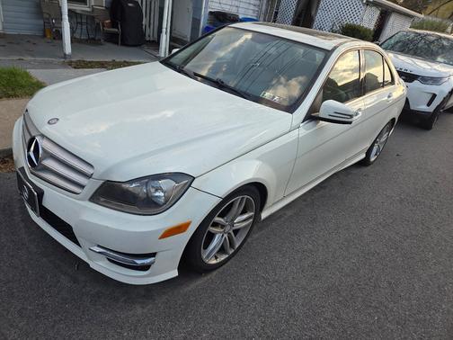 White 2012 Mercedes-Benz C-Class C 300 4MATIC Sport