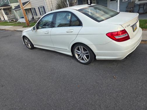 White 2012 Mercedes-Benz C-Class C 300 4MATIC Sport