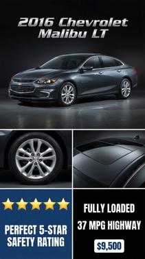 Green 2016 Chevrolet Malibu 1LT