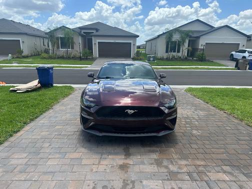 Red 2018 Ford Mustang EcoBoost