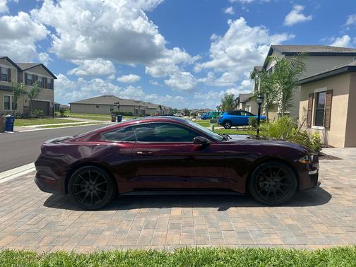 Red 2018 Ford Mustang EcoBoost