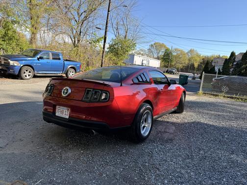 Red 2010 Ford Mustang Premium