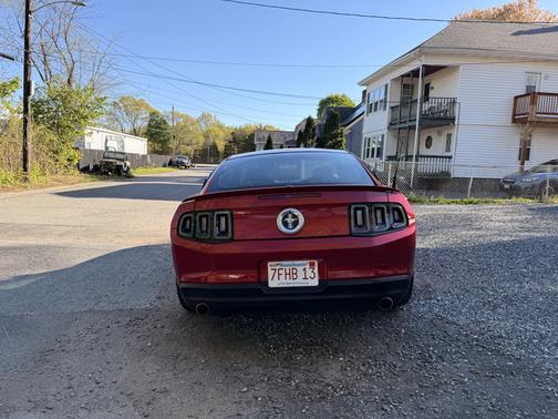 Red 2010 Ford Mustang Premium