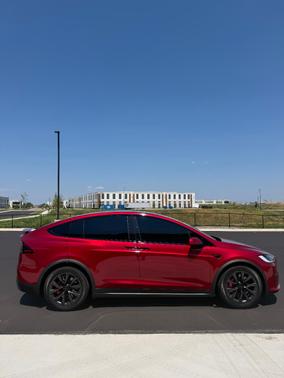 Red 2024 Tesla Model X Plaid