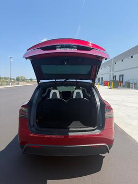 Red 2024 Tesla Model X Plaid