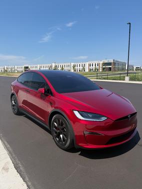 Red 2024 Tesla Model X Plaid