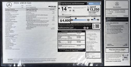 Black 2024 Mercedes-Benz AMG G 63 4MATIC