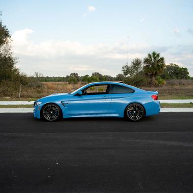 Blue 2015 BMW M4 Base