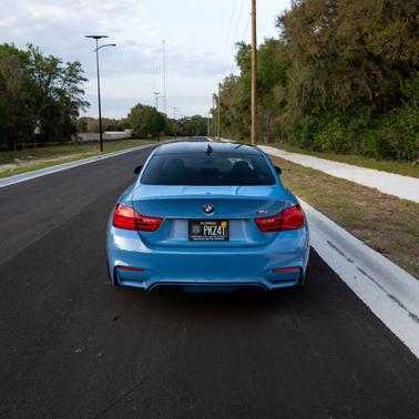 Blue 2015 BMW M4 Base