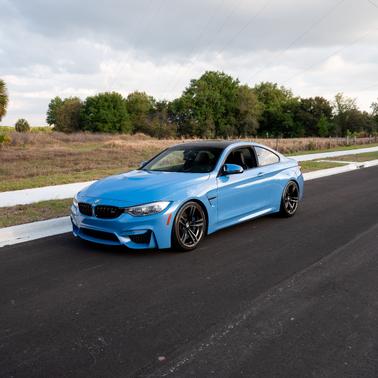 Blue 2015 BMW M4 Base