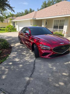 Red 2023 Genesis G70 3.3T