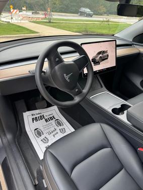 Silver 2025 Tesla Model Y Long Range AWD