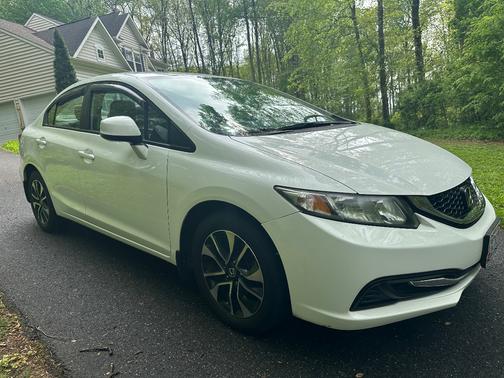 White 2013 Honda Civic EX