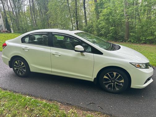 White 2013 Honda Civic EX