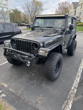 Black 2003 Jeep Wrangler X