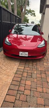 Red 2018 Tesla Model 3 Long Range
