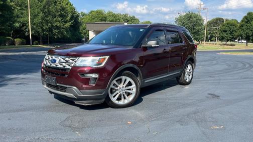 Red 2019 Ford Explorer XLT