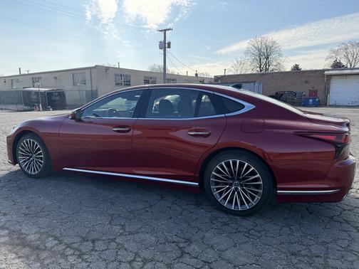 Red 2024 Lexus LS 500 Base