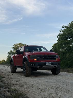 Red 2013 Ford F-150 SVT Raptor