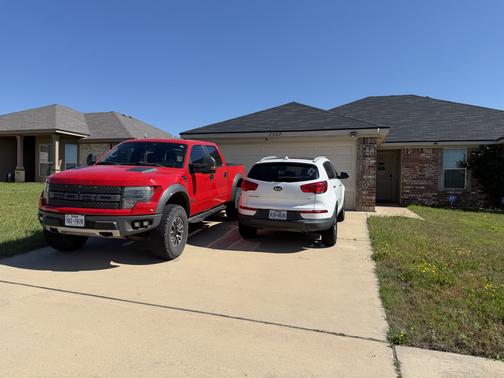 Red 2013 Ford F-150 SVT Raptor
