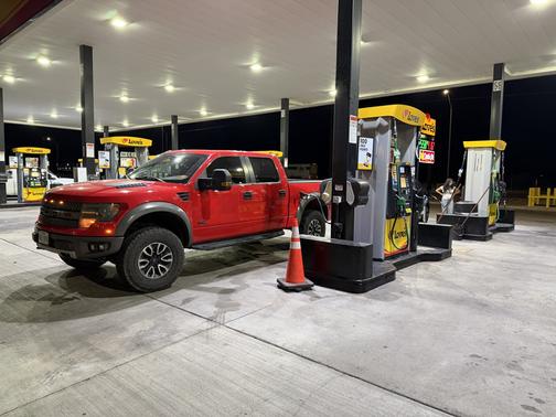 Red 2013 Ford F-150 SVT Raptor