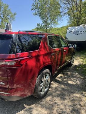 Red 2018 Chevrolet Traverse High Country