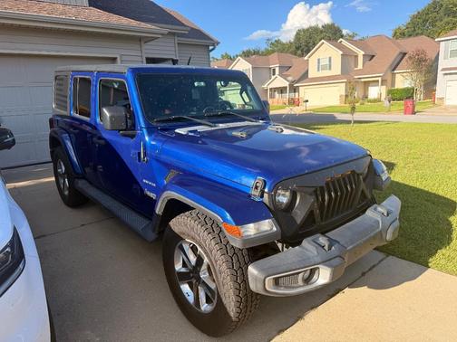 Blue 2020 Jeep Wrangler Unlimited Sahara