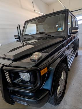Blue 2003 Mercedes-Benz G-Class G500 4MATIC